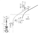 Page B Diagram and Parts List for 1740  Weed Eater Trimmer